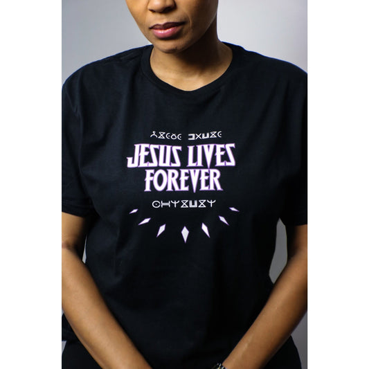 Jesus Lives Forever Unisex Tee - Black